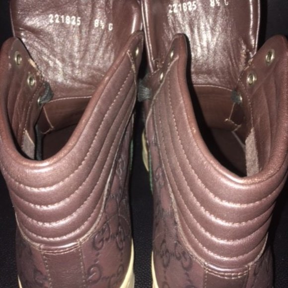 Gucci Signature leather hi-top sneaker - Picture 9 of 9